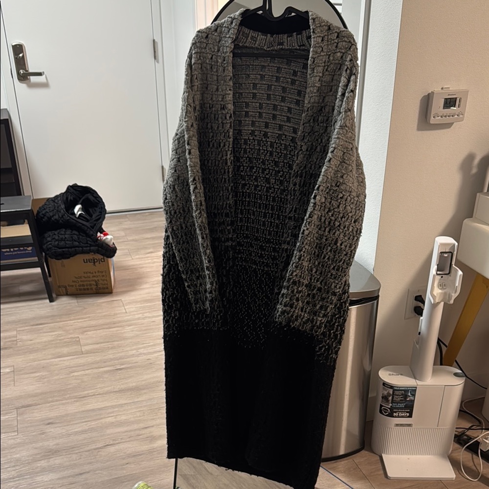 Gray and Black Women's Sweater